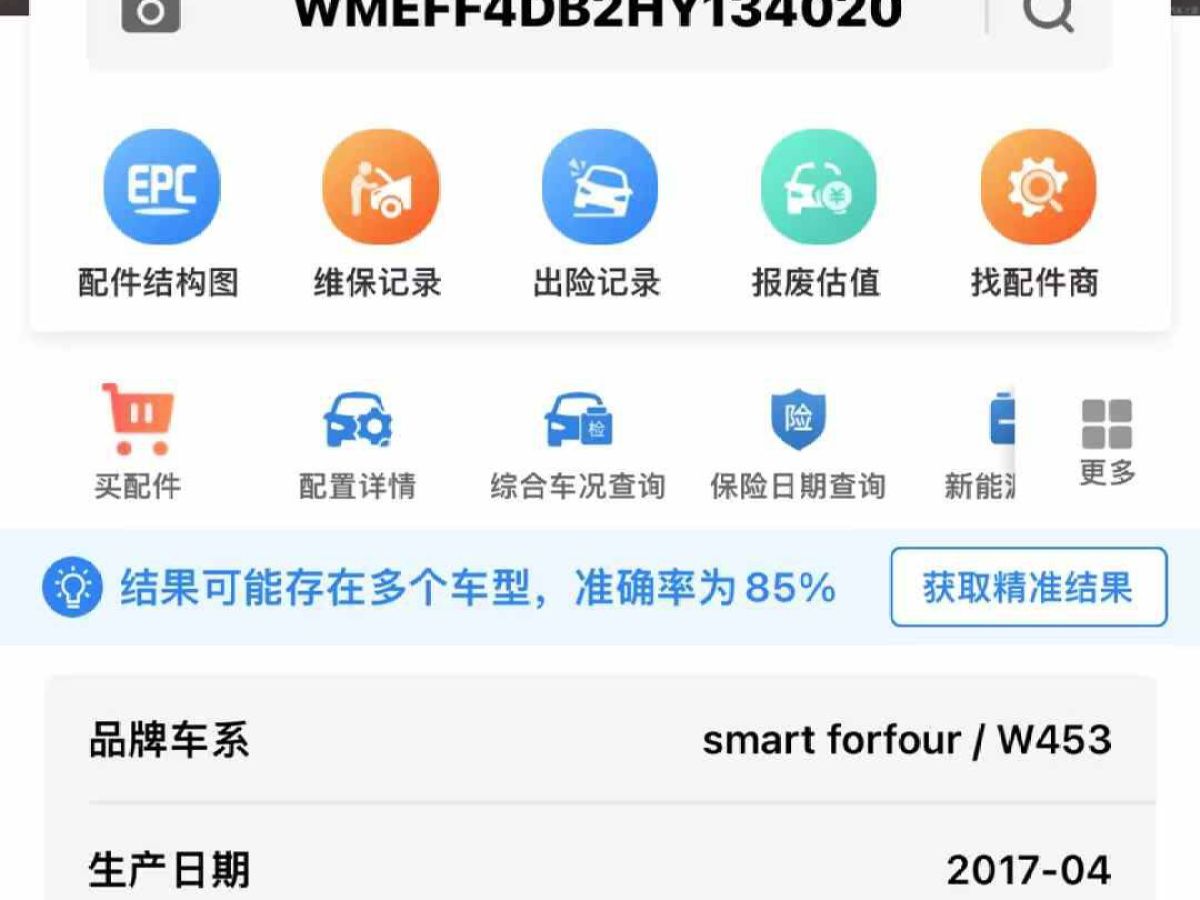 2017年11月smart forfour 