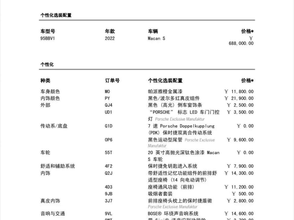 保時捷 Macan  2022款 Macan S 2.9T圖片