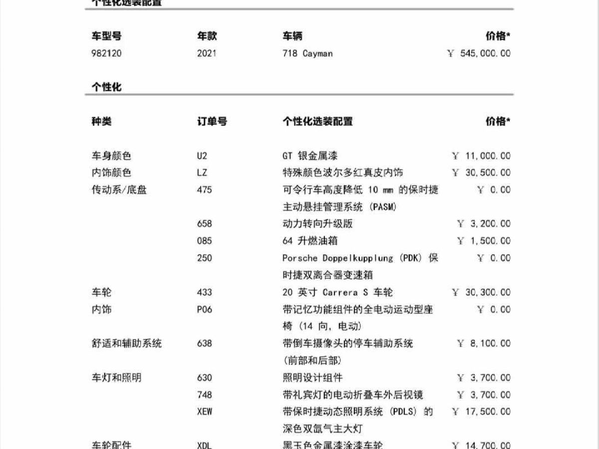 2021年9月保時捷 718  2021款 Boxster 2.5T 25周年紀念版