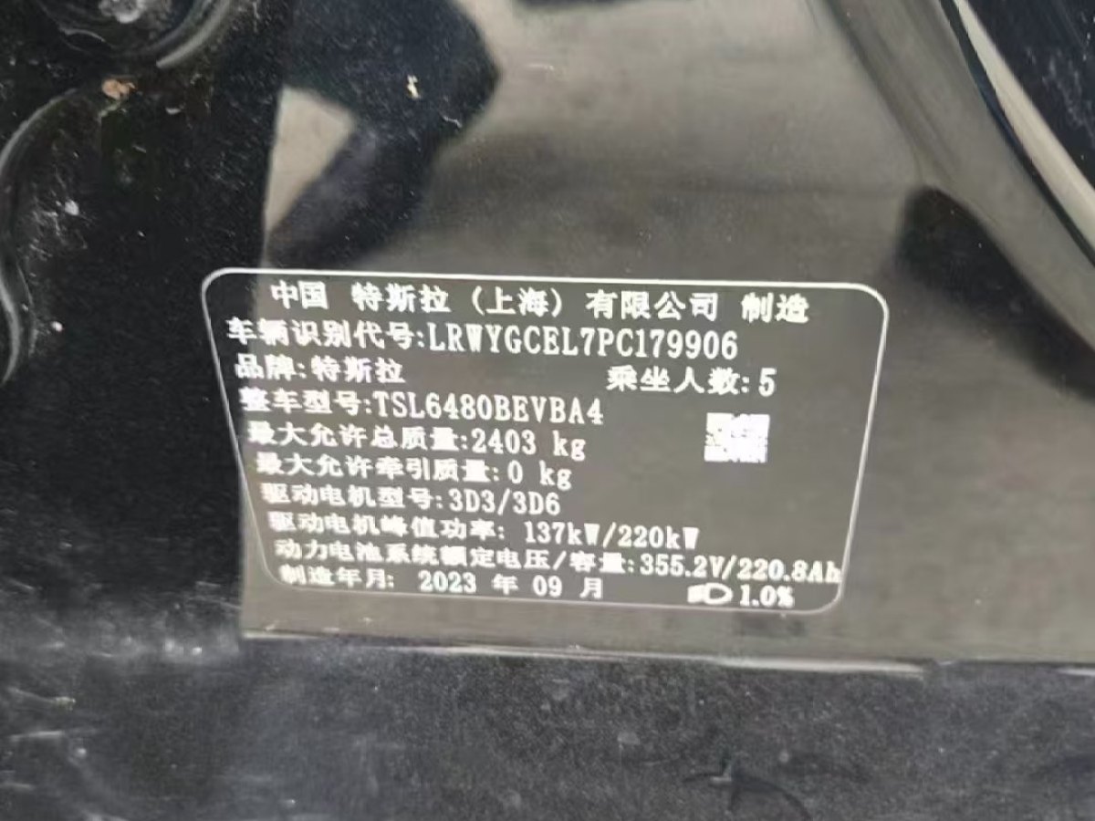 特斯拉 Model Y  2022款 Performance高性能全轮驱动版图片