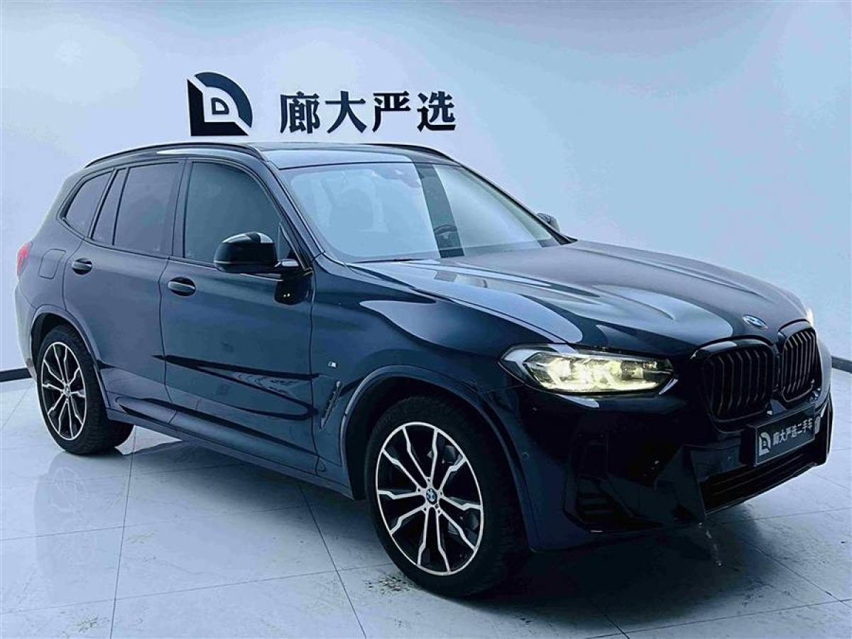 寶馬 寶馬X3  2022款 改款 xDrive30i 領(lǐng)先型 M曜夜套裝圖片