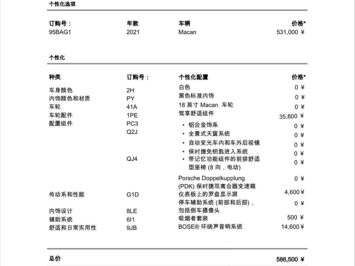 保時捷 Macan  2021款 Macan 2.0T圖片