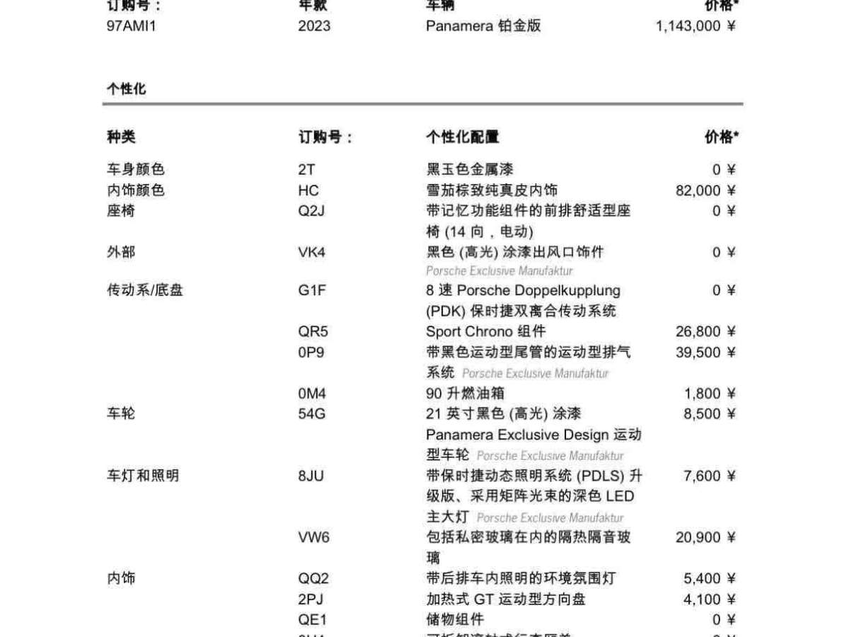 保時捷 Panamera  2023款 Panamera 2.9T 鉑金版圖片