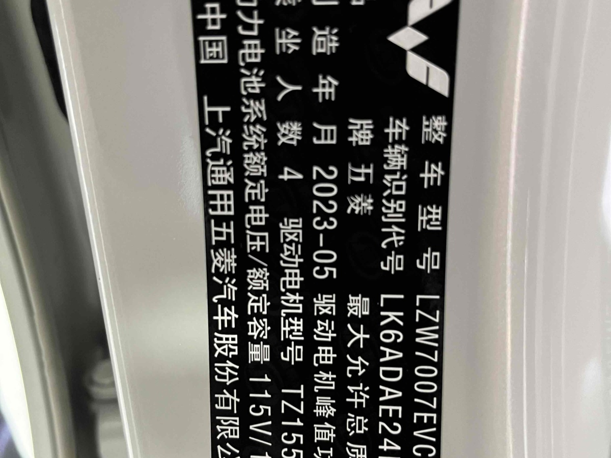 五菱 五菱繽果  2023款 203km 輕享款圖片