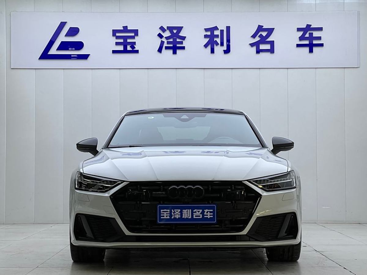 奧迪 奧迪A7L  2022款 45 TFSI quattro S-line 白法師版圖片