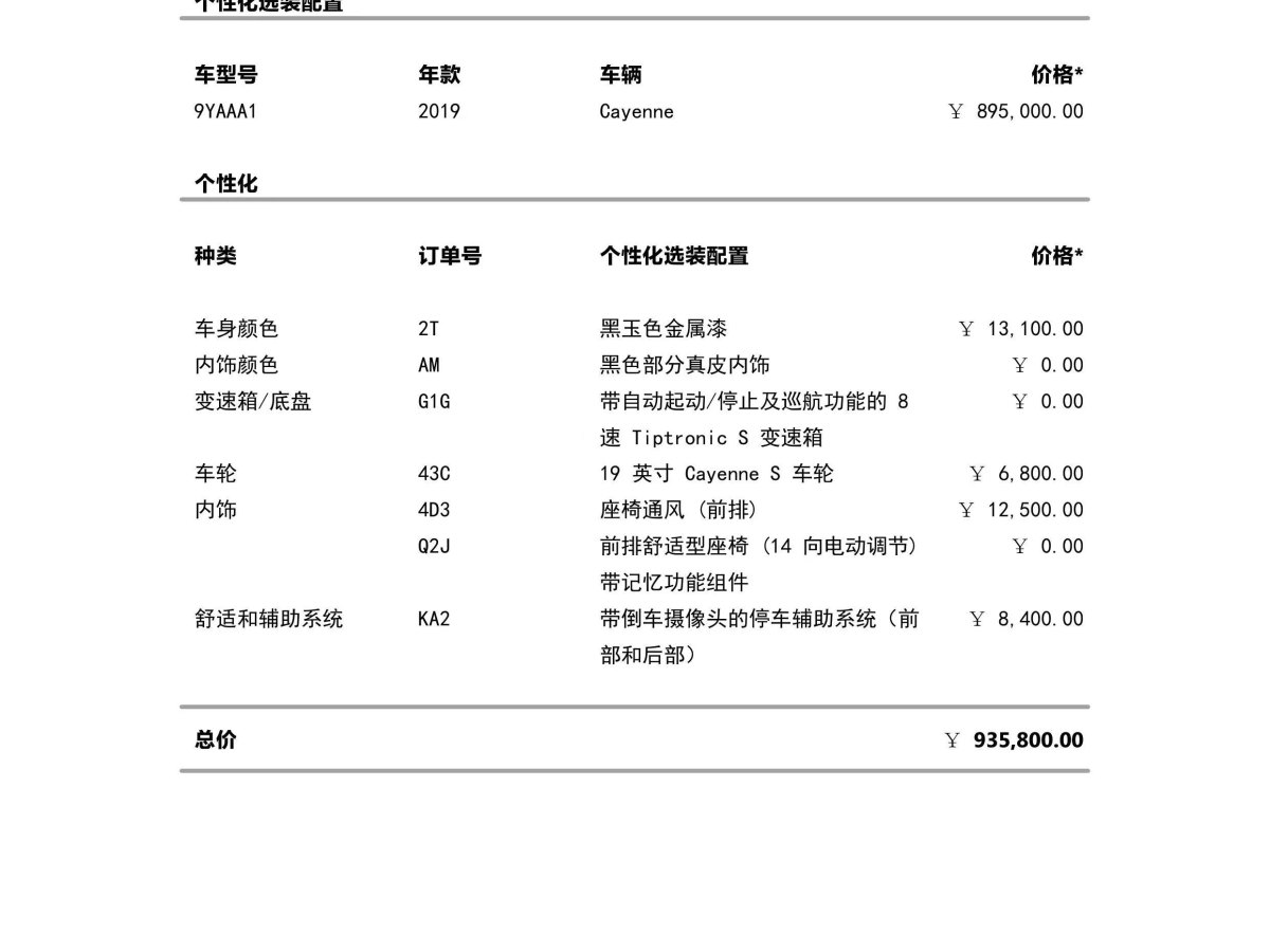 保時捷 Cayenne  2019款 Cayenne 3.0T圖片