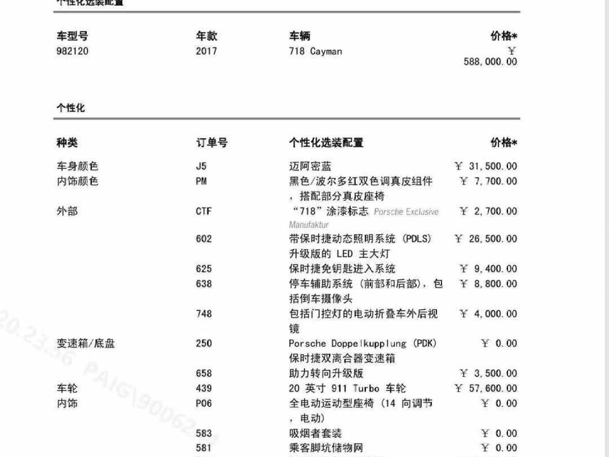 保時捷 718 圖片