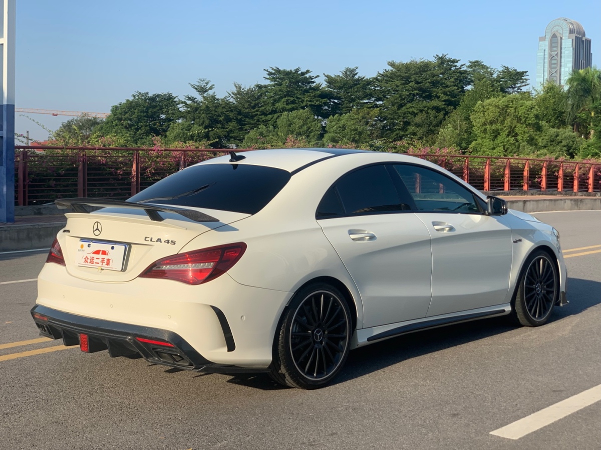 奔馳cla級amg 2017款 改款 amg cla 45 4matic 白色 自動檔對價格不