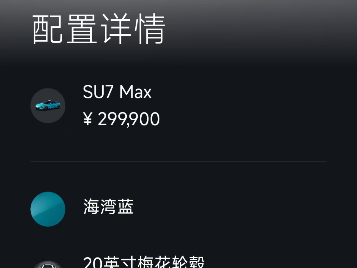 小米 小米SU7  2024款 800km 四驅超長續(xù)航高階智駕Max版圖片