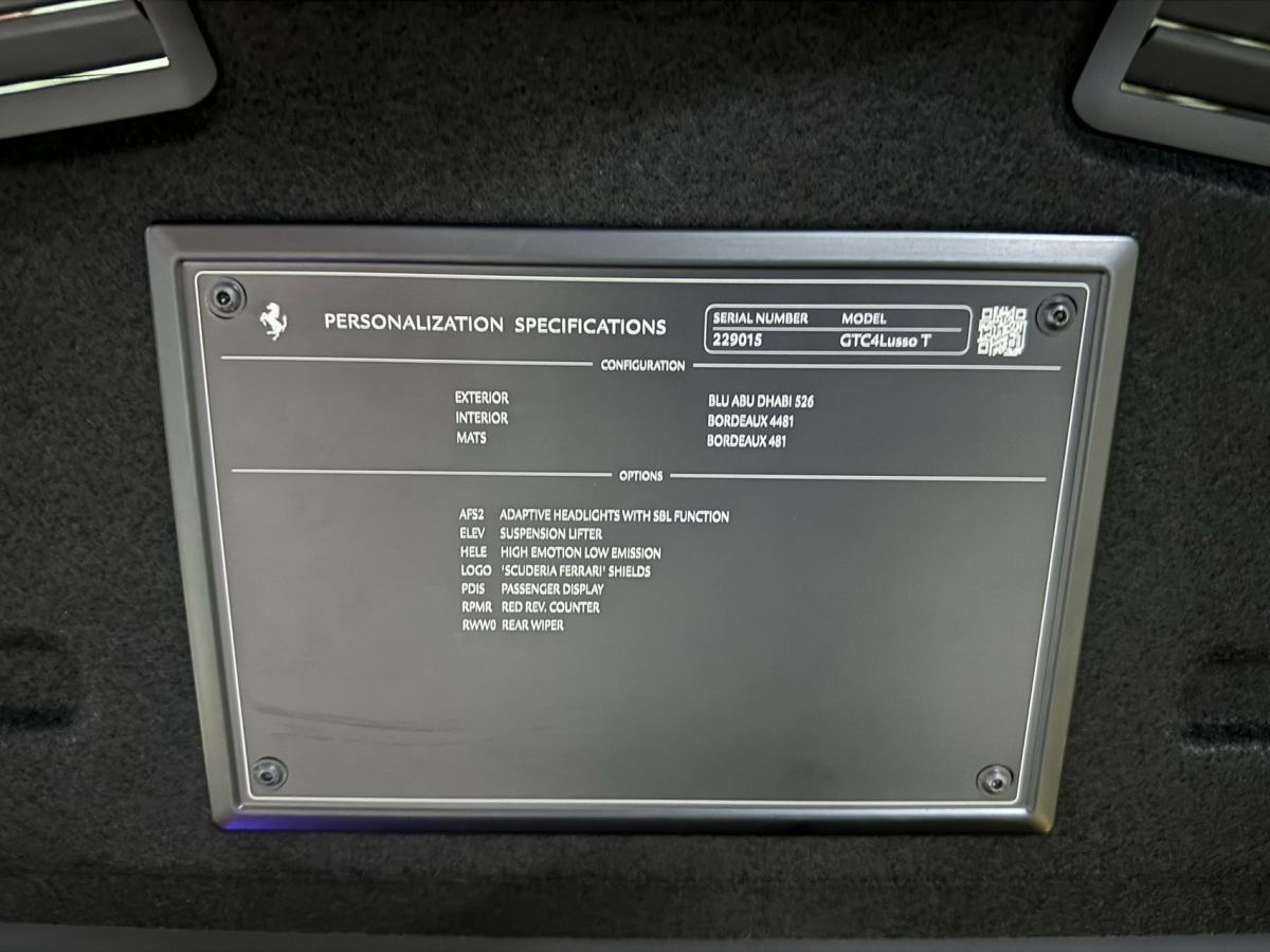 法拉利 GTC4Lusso  2017款 3.9T V8图片