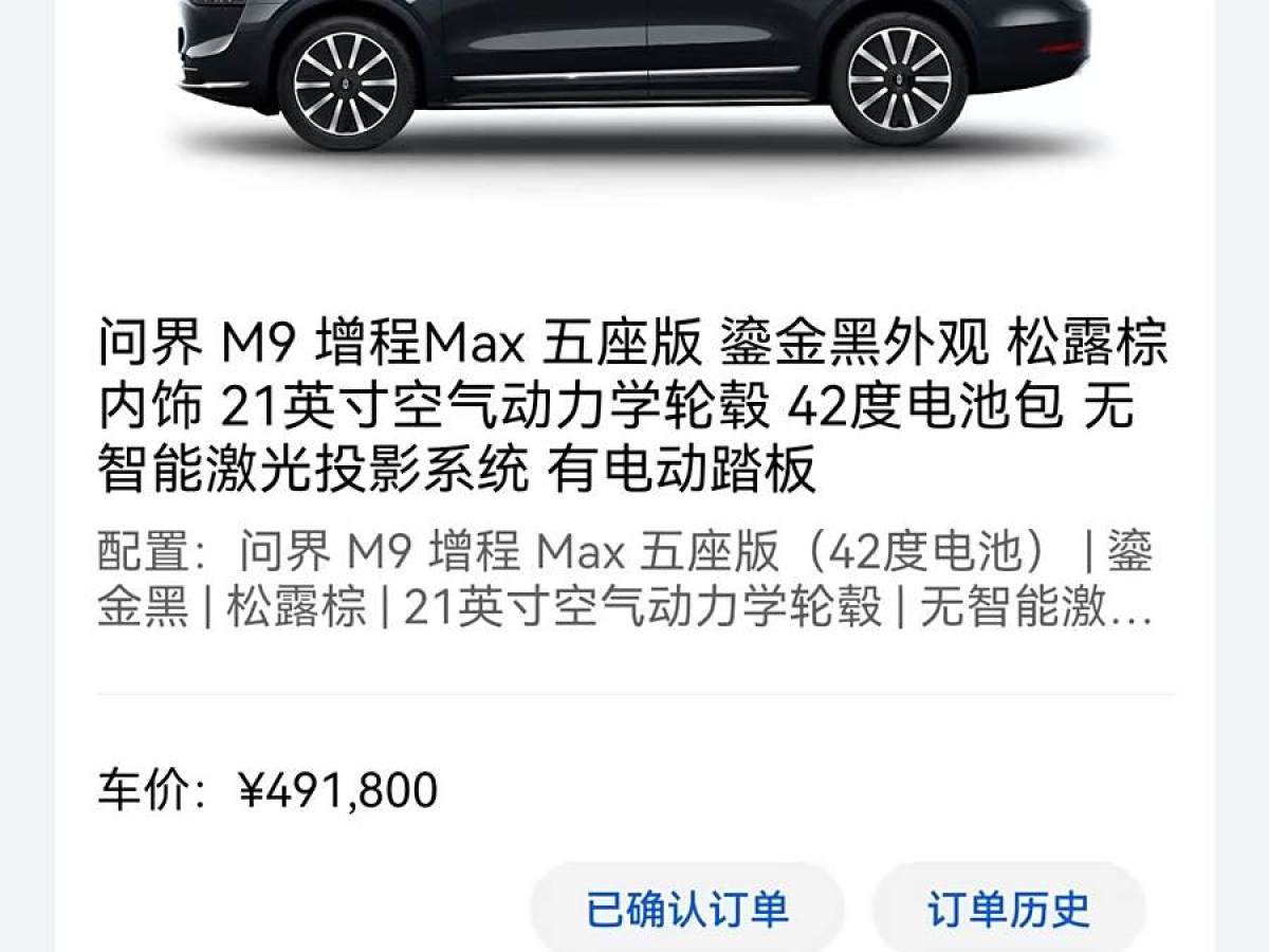 賽力斯 問界M9  2024款 增程 Max版 42kWh 5座版圖片