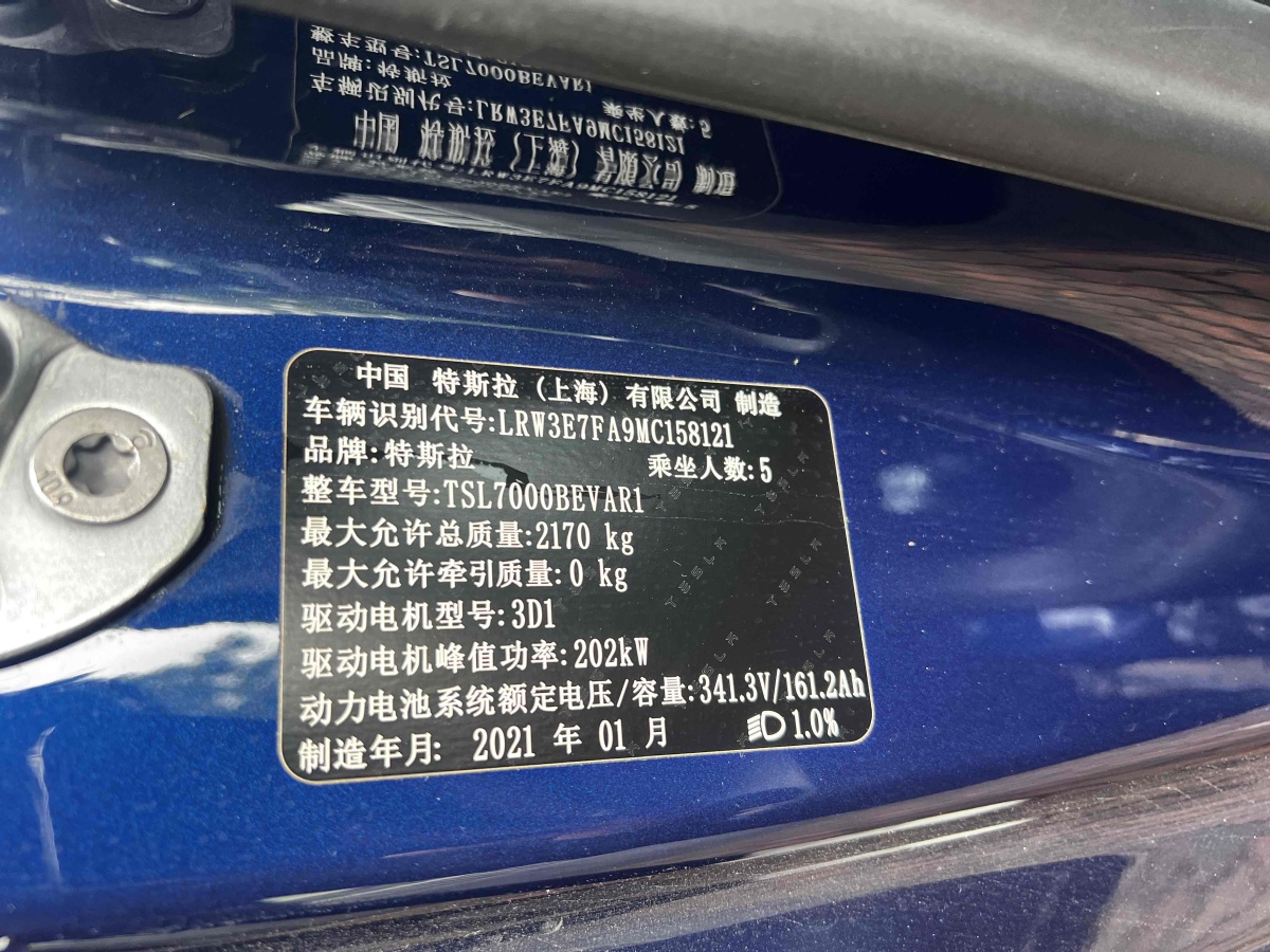 特斯拉 Model 3  2019款 標準續(xù)航后驅(qū)升級版圖片