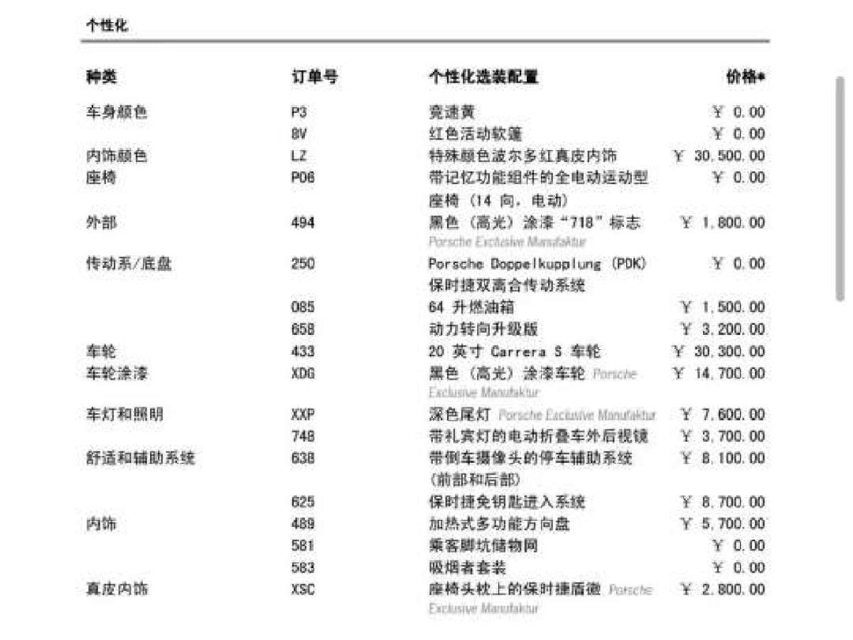 未上牌保時(shí)捷 718  2023款 Cayman Style Edition 2.0T