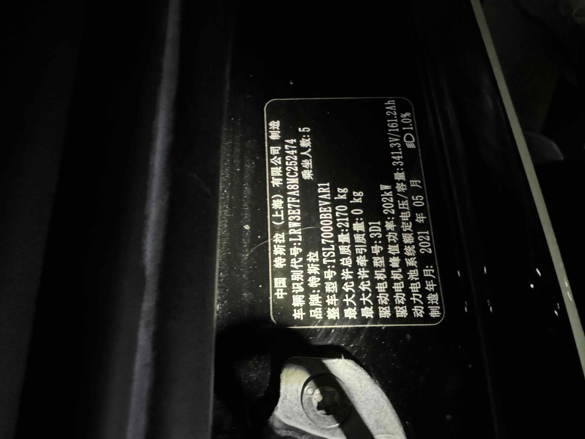 特斯拉 Model 3  2021款 改款 標(biāo)準(zhǔn)續(xù)航后驅(qū)升級(jí)版圖片