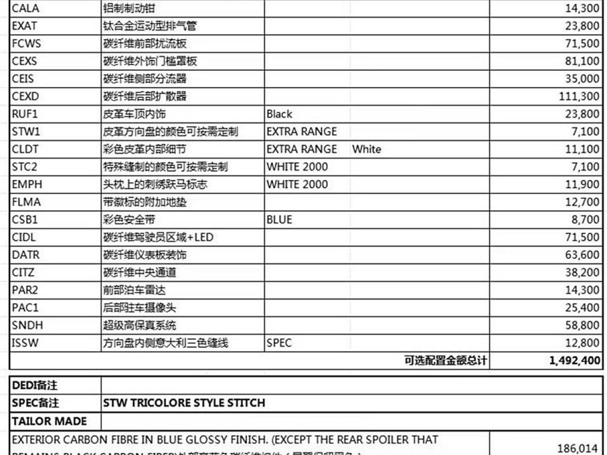 2022年3月法拉利 SF90 Stradale  2021款 3.9T V8 Spider