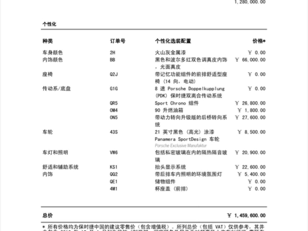 保時(shí)捷 Panamera  2023款 改款 Panamera 行政加長鉑金版 2.9T圖片