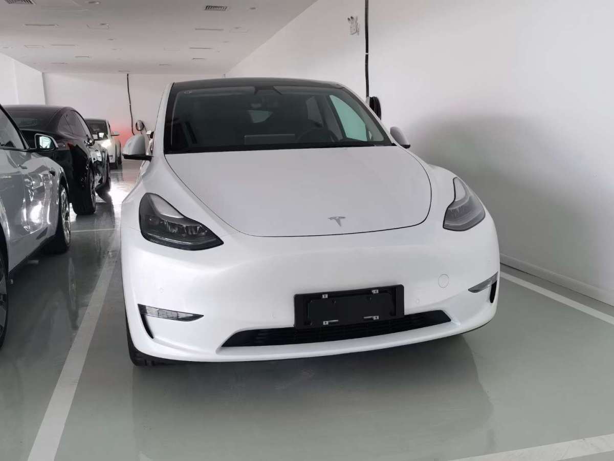 台州2021年12月特斯拉modely2021款標準續航後驅升級版白色自動檔