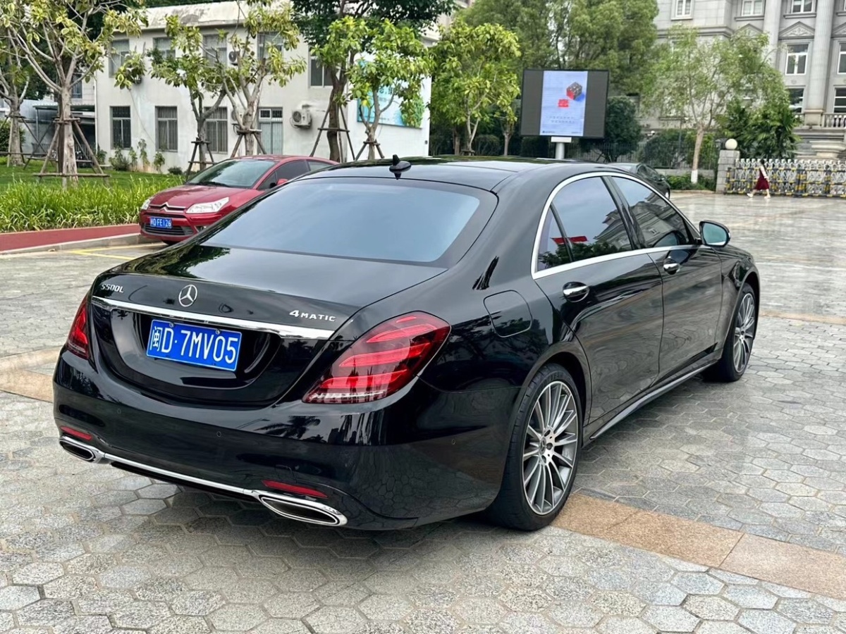 2019年6月奔驰 奔驰S级  2018款 S 500 L 4MATIC