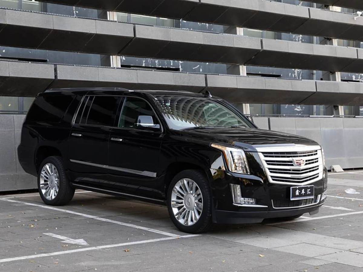 2017年1月凱迪拉克 凱雷德ESCALADE  2017款 6.2L ESV鉑金版加長型