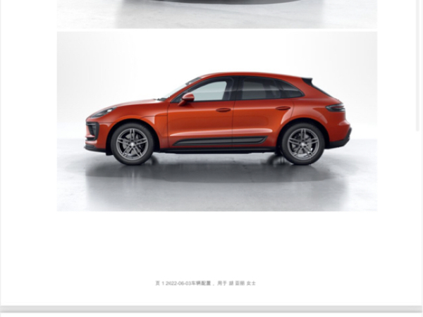 保时捷 Macan  2022款 Macan 2.0T