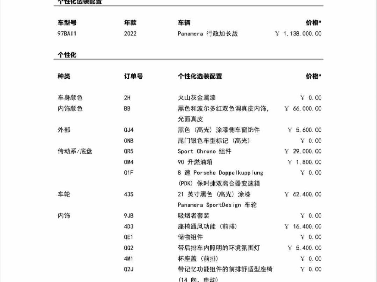 保時(shí)捷 Panamera  2022款 Panamera 2.9T圖片