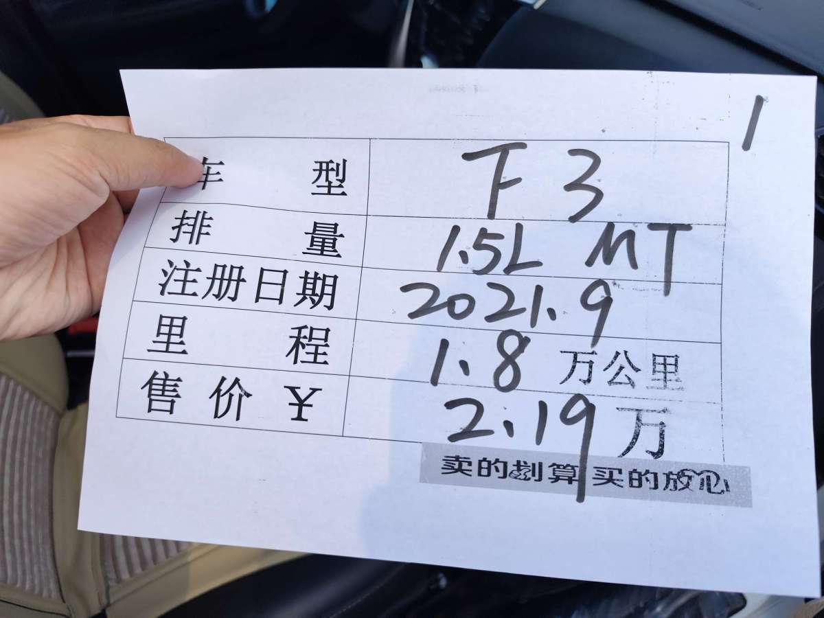 比亞迪 F3  2020款 1.5L 手動經(jīng)典型圖片