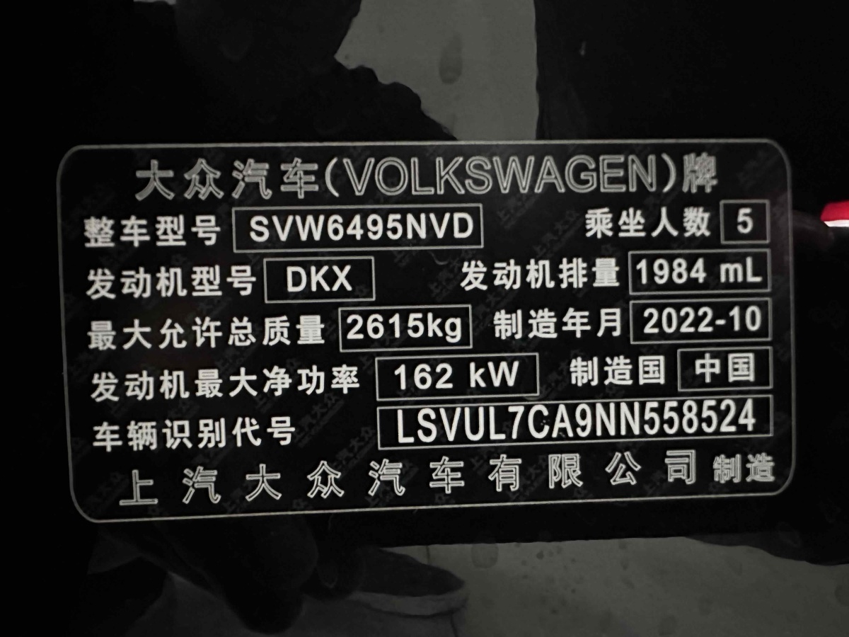 2023年10月大眾 途昂X  2023款 改款 380TSI 四驅(qū)尊崇豪華版