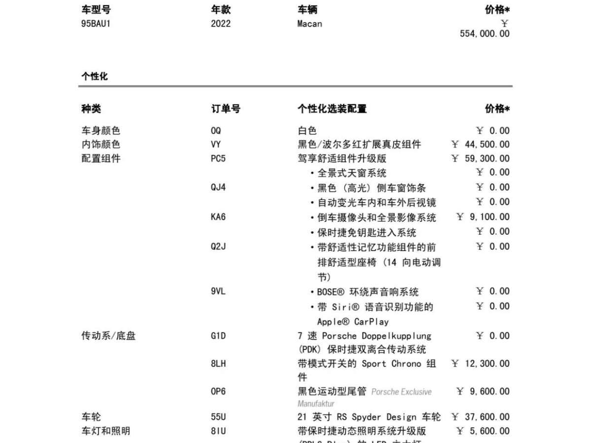 保時(shí)捷 Macan  2022款 Macan 2.0T圖片