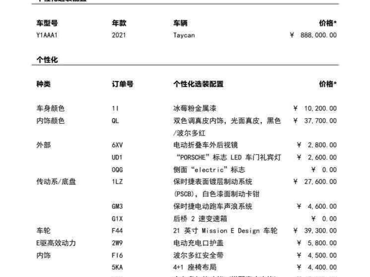 保時(shí)捷 Taycan  2020款 Taycan圖片