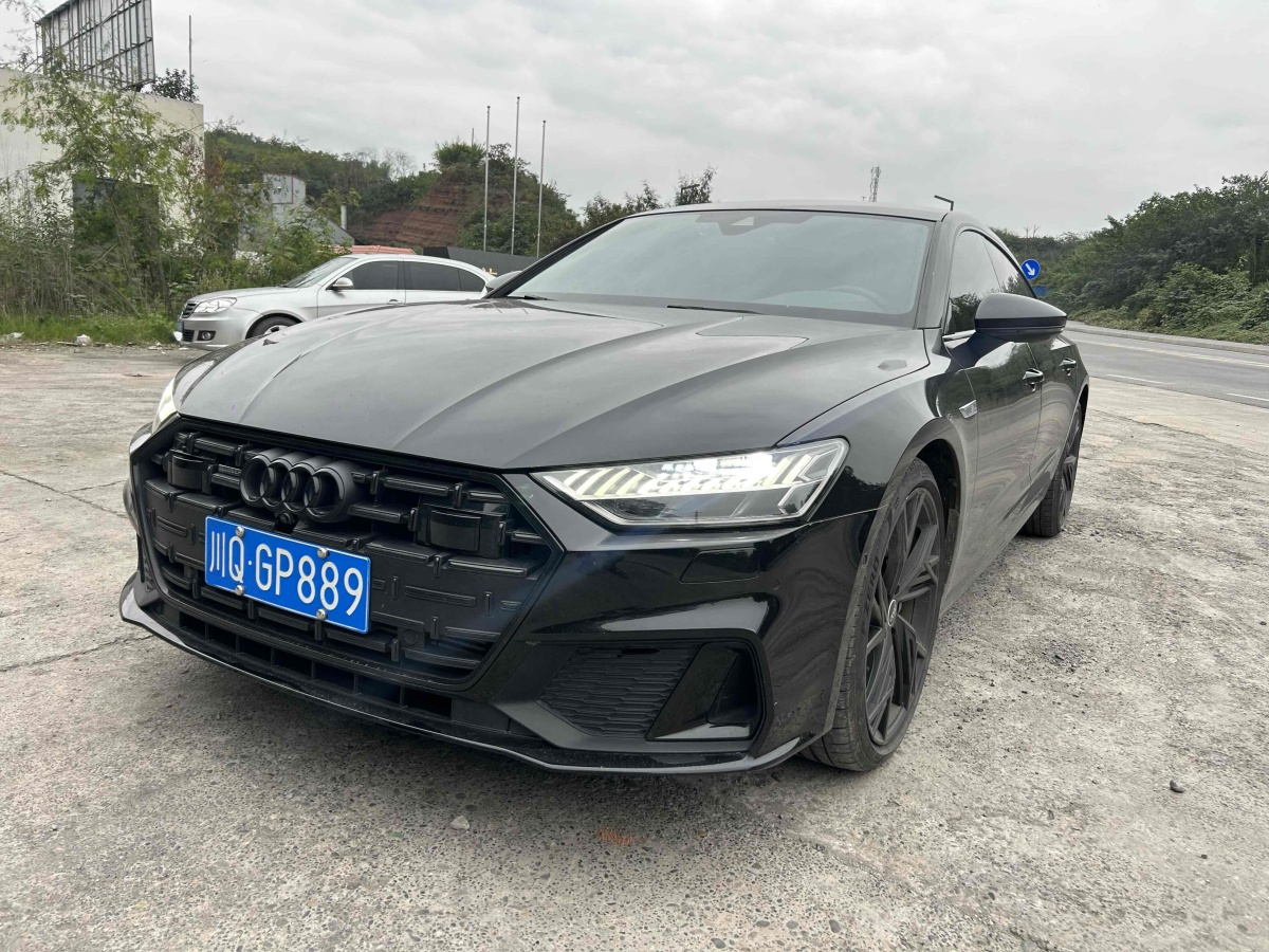 奧迪 奧迪A7L  2023款 45 TFSI quattro S-line 黑武士版圖片