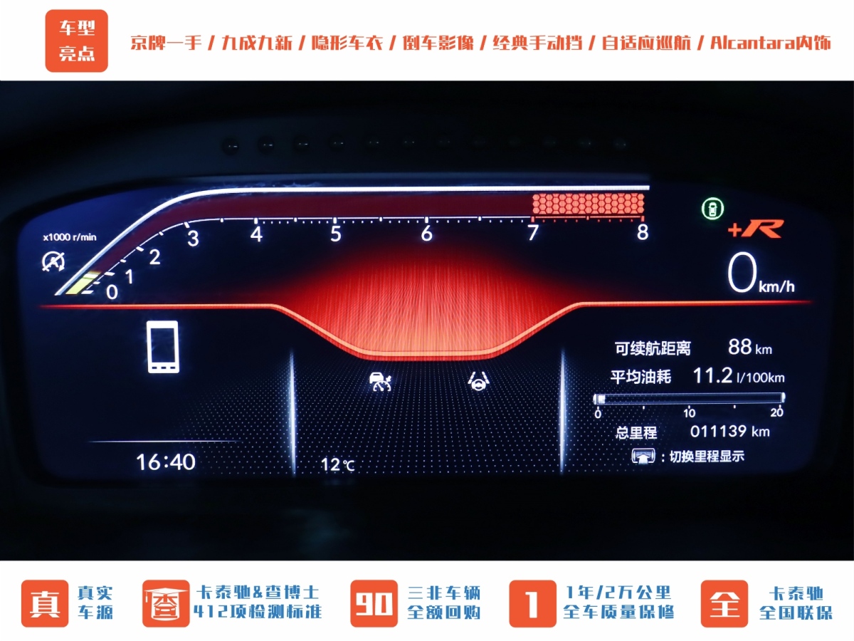 2024年1月本田 思域(進(jìn)口)  2023款 2.0T 420TURBO TYPE R