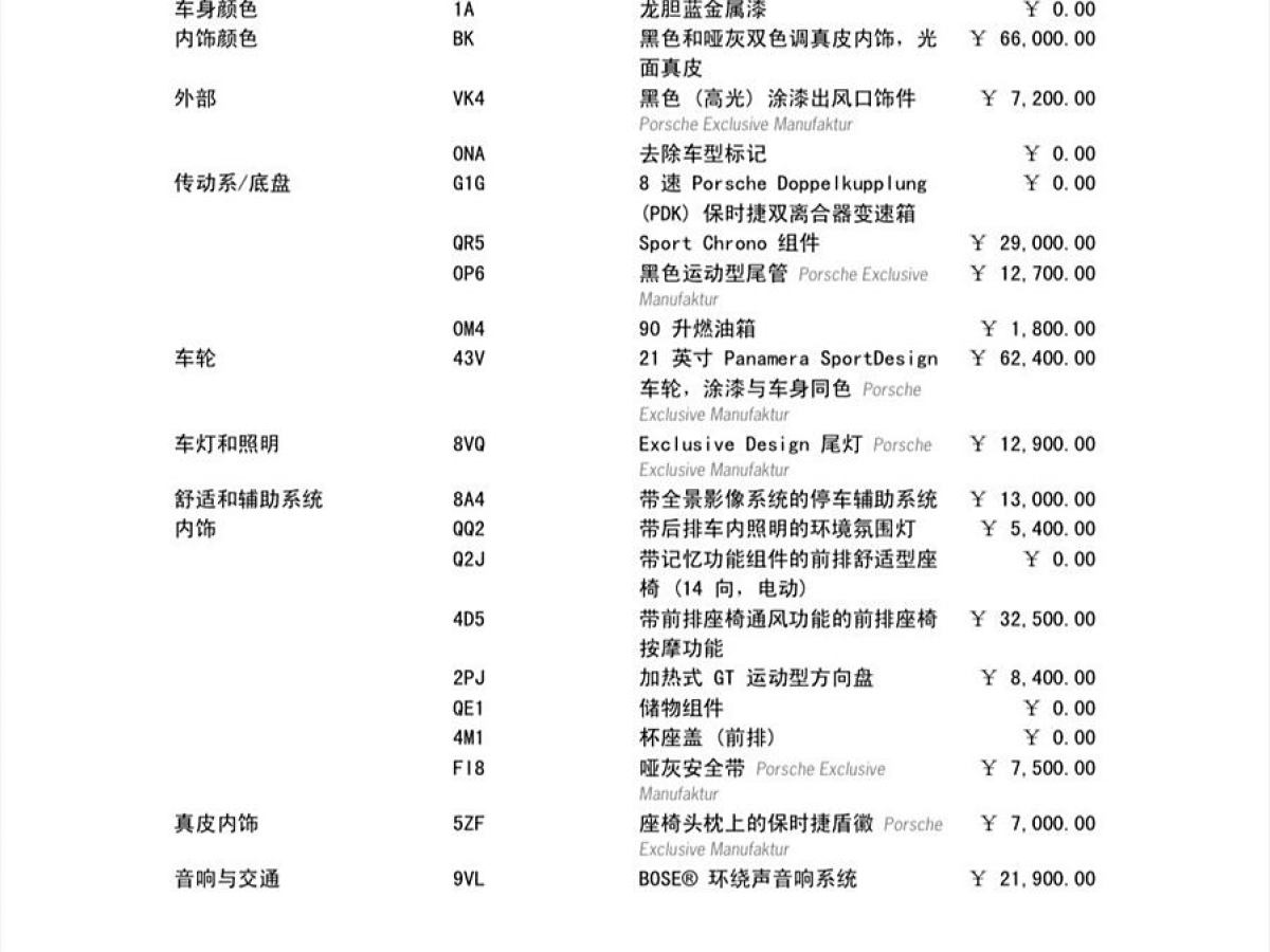 保時(shí)捷 Panamera  2022款 Panamera 4 行政加長(zhǎng)版 2.9T圖片