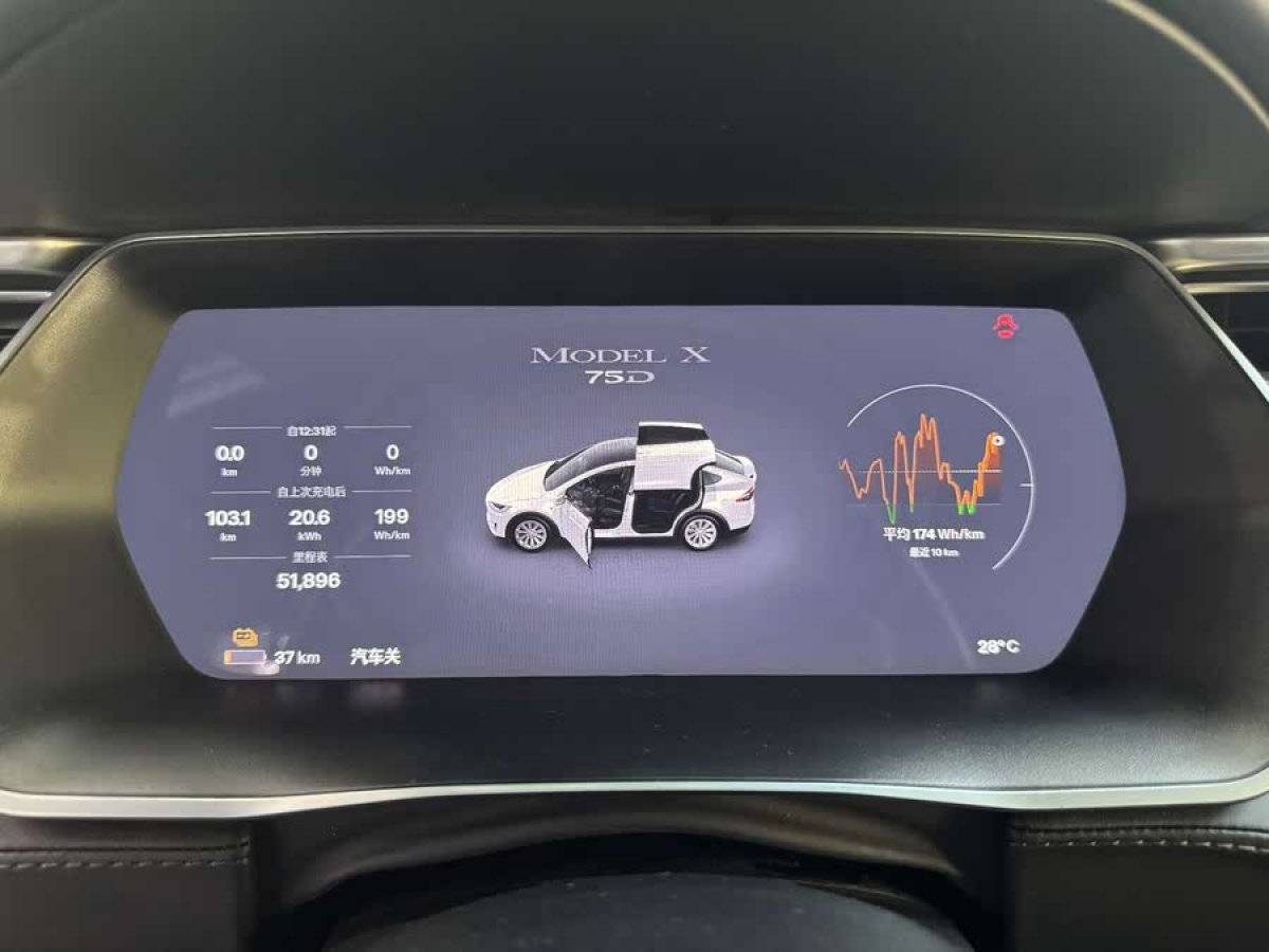 特斯拉 Model X  2016款 Model X 75D圖片