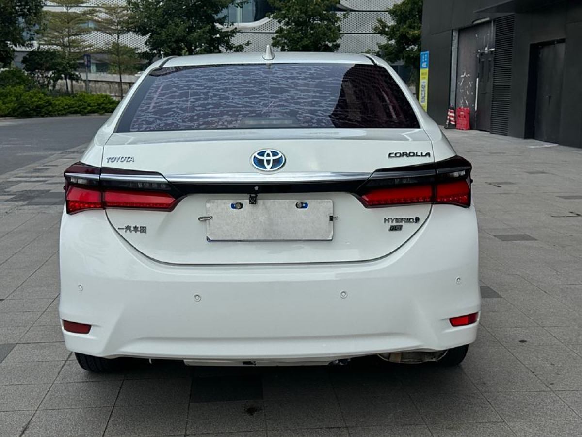 2019年1月豐田 卡羅拉  2017款 改款雙擎 1.8L E-CVT領(lǐng)先版