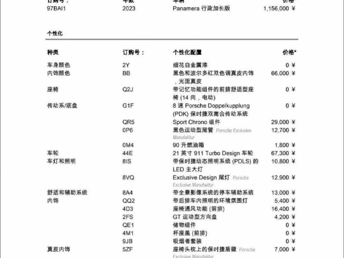 保時(shí)捷 Panamera  2023款 Panamera 2.9T圖片