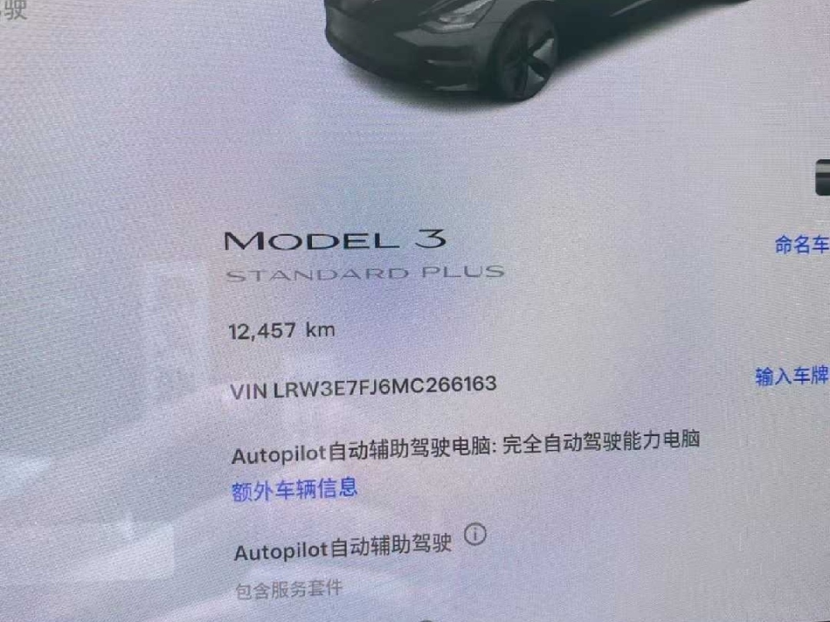 特斯拉 Model 3  2019款 標(biāo)準(zhǔn)續(xù)航后驅(qū)升級(jí)版圖片