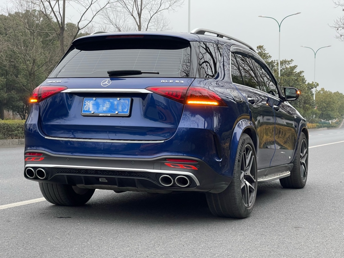 奔驰 奔驰gle amg 2020款 amg gle 53 4matic 蓝色 手自一体对价格