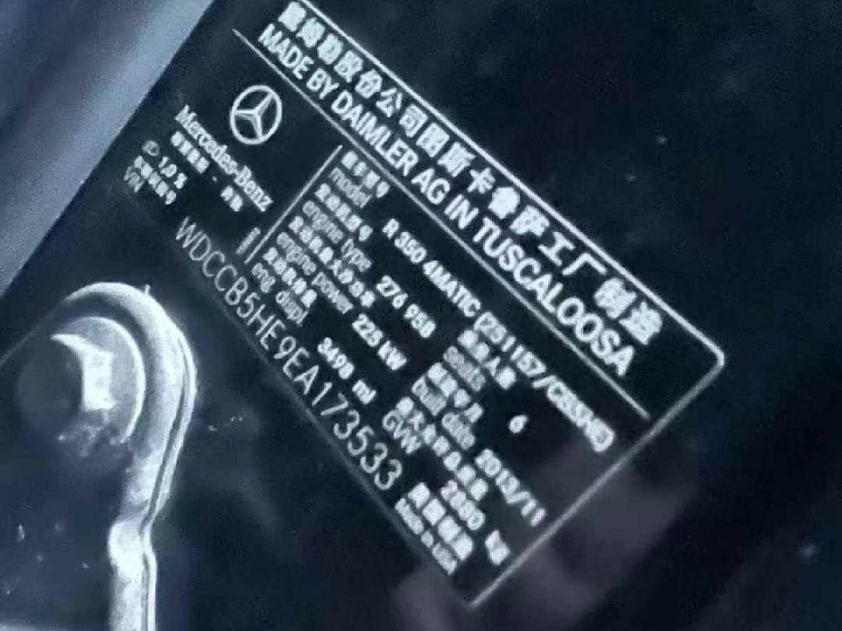 奔馳 奔馳R級(jí)  2014款 R 320 4MATIC 商務(wù)型圖片