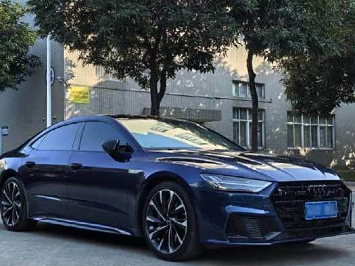 奧迪 奧迪A7L  2024款 55TFSI quattro S-line 志遠型 曜黑套裝圖片