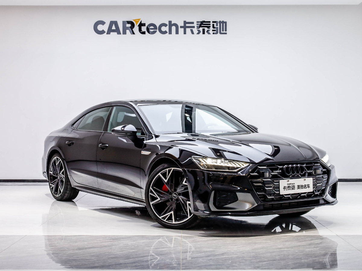 奧迪A7L 2024款 45 TFSI quattro 黑武士版圖片