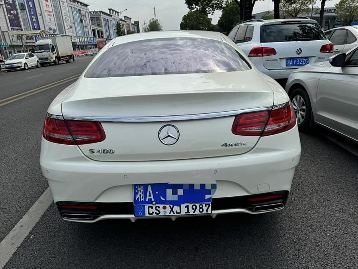 2018年4月奔馳 奔馳S級(jí)  2016款 S 400 4MATIC 轎跑版