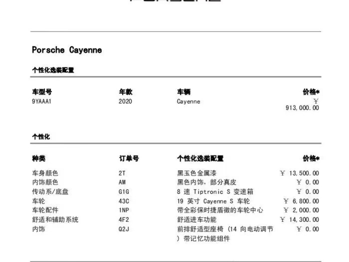 保時(shí)捷 Cayenne  2019款 Cayenne 3.0T圖片