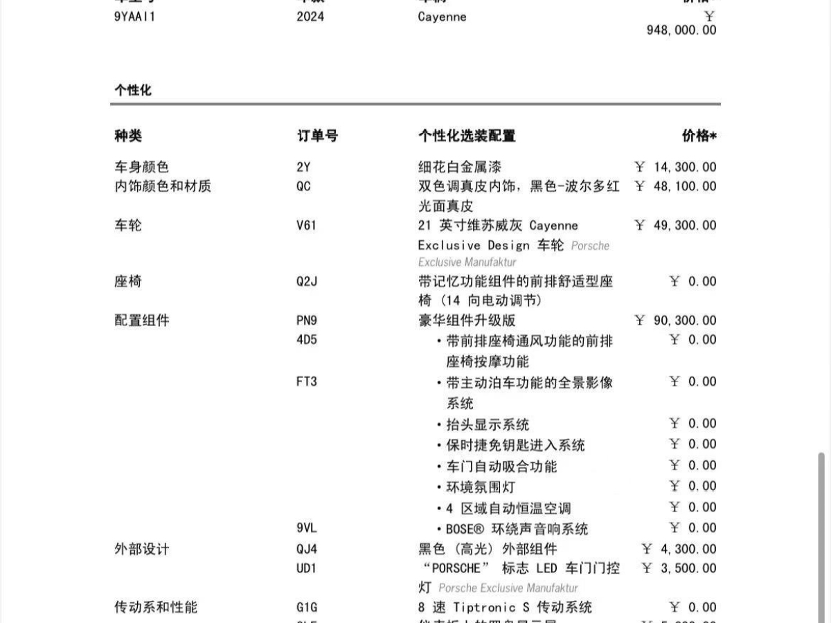 保時(shí)捷 Cayenne  2024款 Cayenne 3.0T圖片