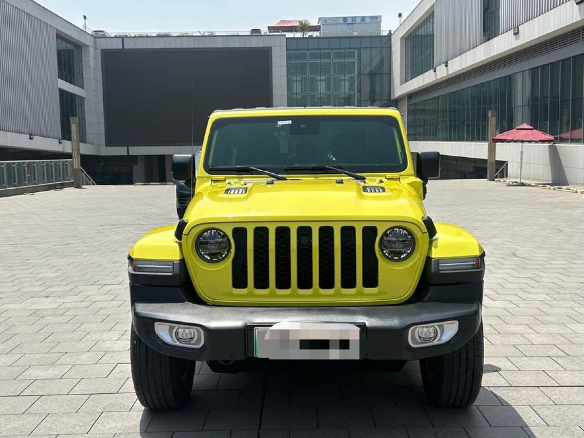 Jeep 牧馬人新能源  2022款 四門(mén) 2.0T 4xe 撒哈拉 螢光黃限量版圖片