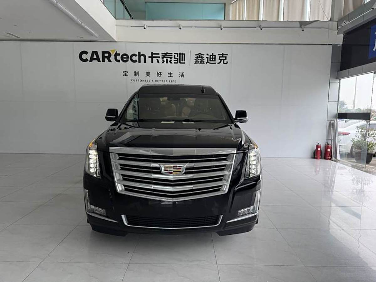 2018年10月凱迪拉克 凱雷德ESCALADE  2017款 6.2L ESV鉑金版加長型