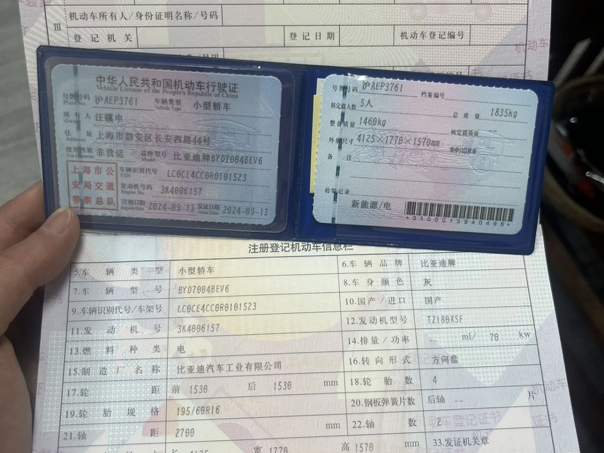 比亞迪 海豚  2024款 榮耀版 420km 時尚版圖片