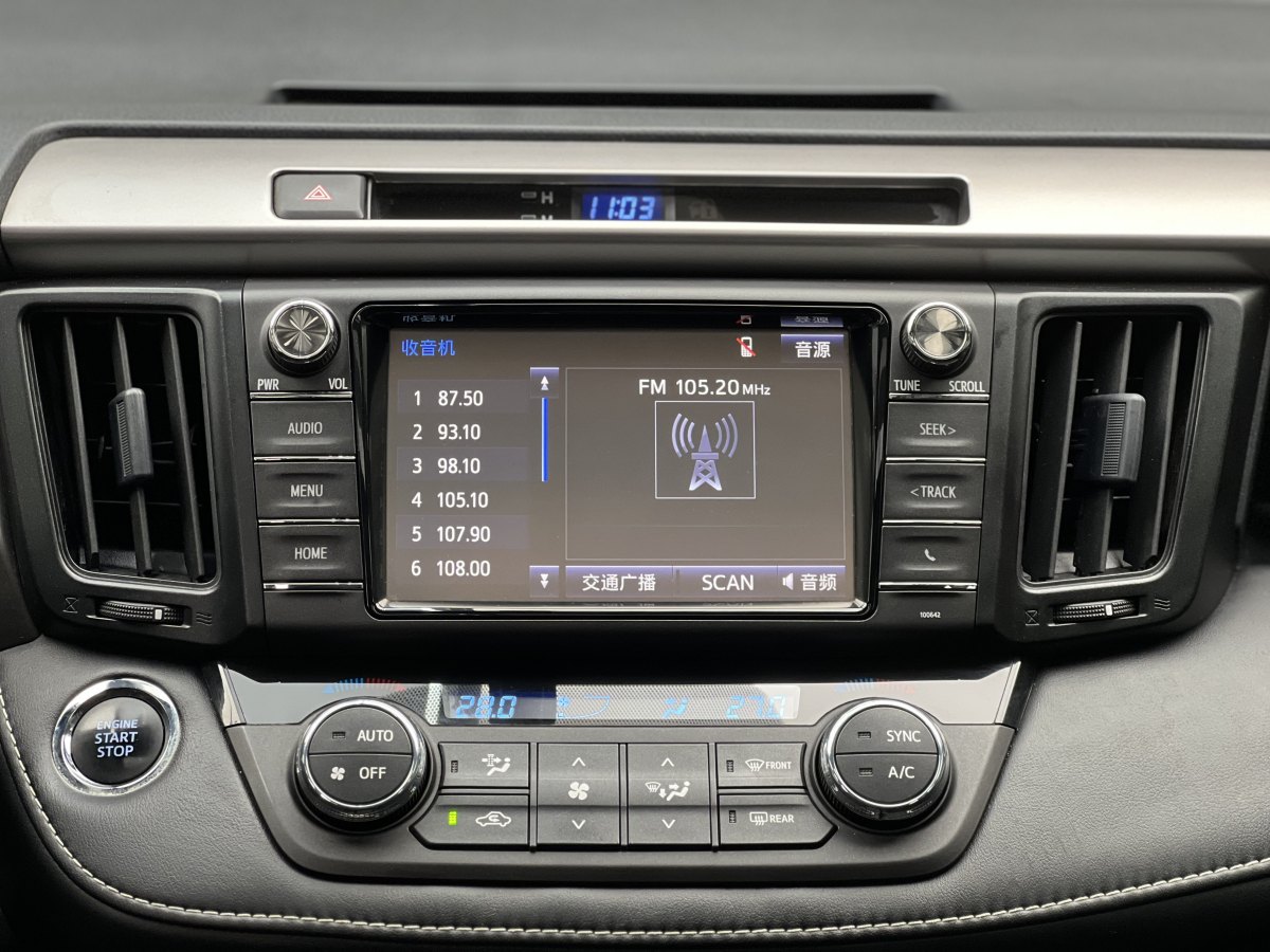 2017年9月丰田 RAV4  2016款 荣放 2.0L CVT两驱风尚版