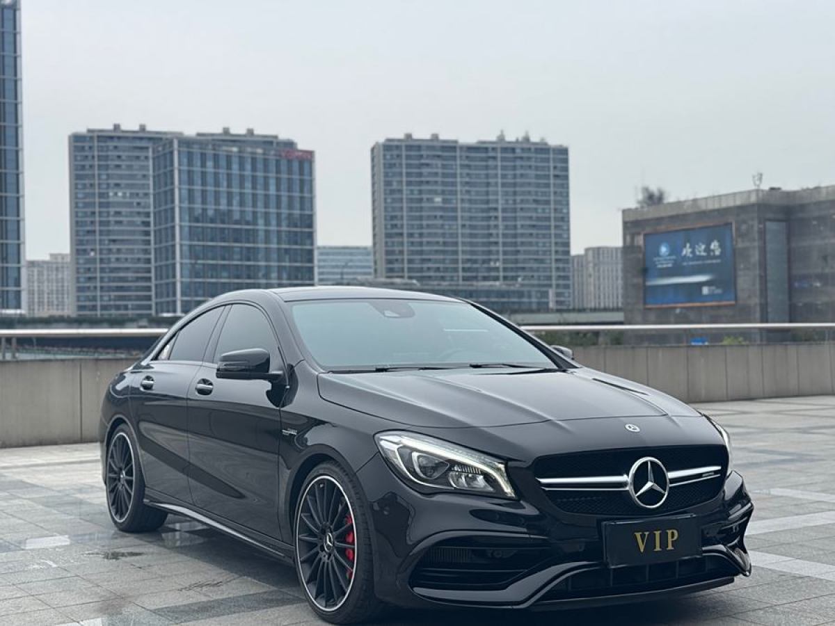 2019年8月奔馳 奔馳CLA級AMG  2017款 改款 AMG CLA 45 4MATIC