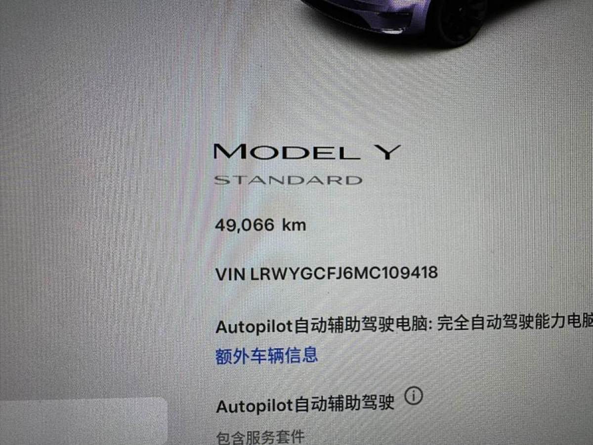 特斯拉 Model 3  2021款 改款 標準續(xù)航后驅升級版圖片