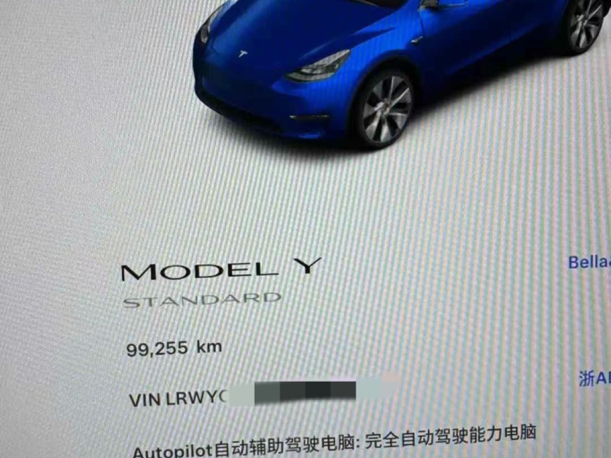 特斯拉 Model Y  2021款 改款 標(biāo)準(zhǔn)續(xù)航后驅(qū)升級(jí)版圖片